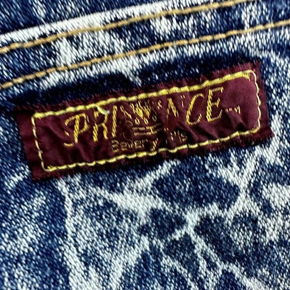 Vintage Acid Wash Jeans High Waist 80s Stretch Ultra High Rise - Picture 9 of 16